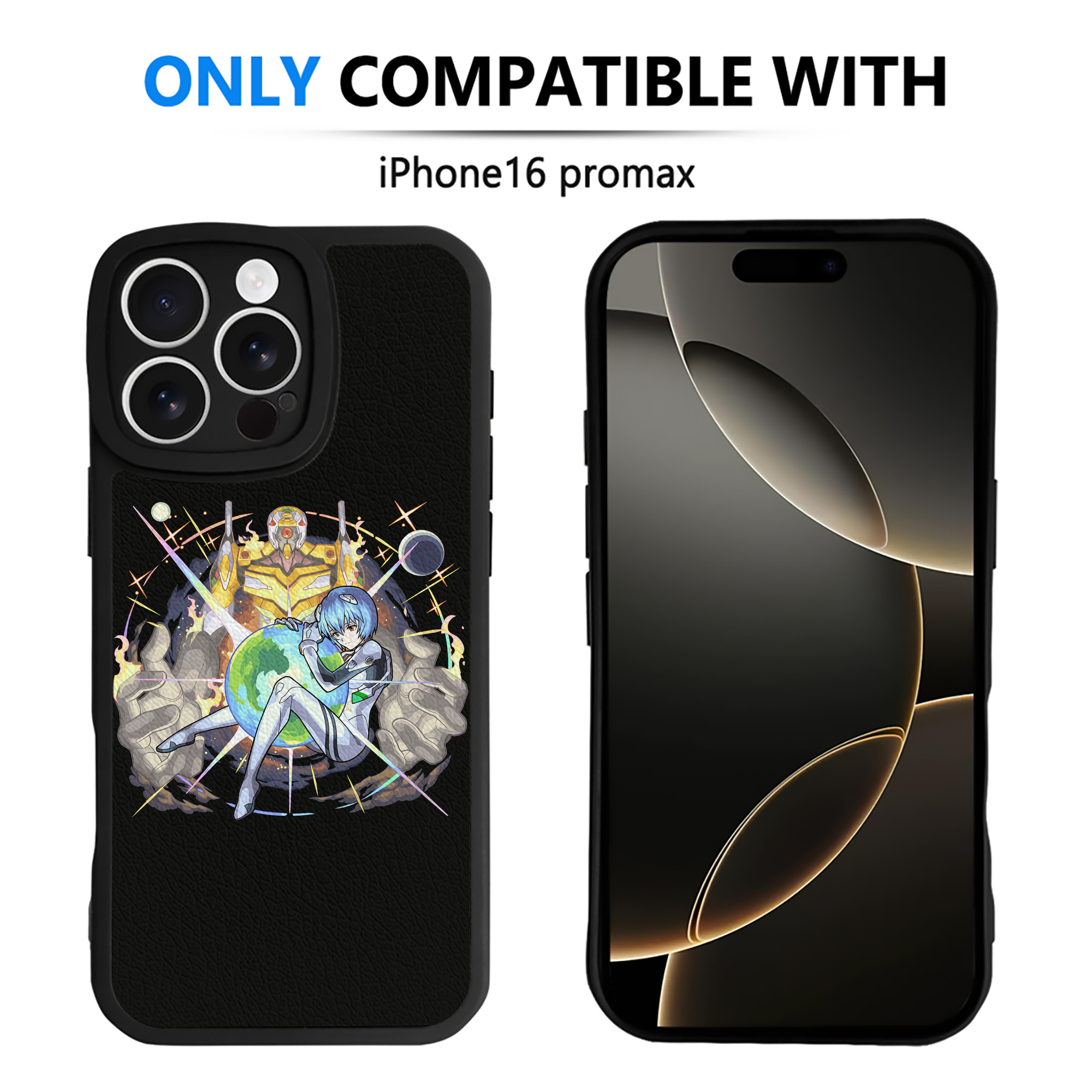 （画像用） EVA 新世紀エヴァンゲリオン 【iPhone 16シリーズ対応】シリコンスマホケース（レザー調） 材質：シリコン